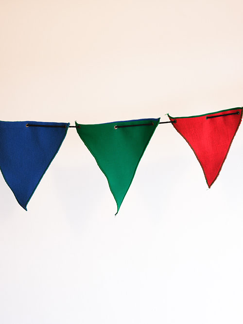 verschiedenfarbige Faehnchenbunt