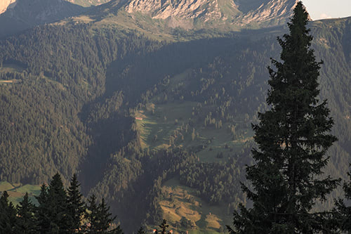 Bergansicht Alpen
